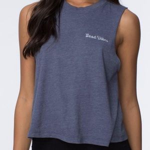 Spiritual Gangster Good Vibes Cutoff Tank Top